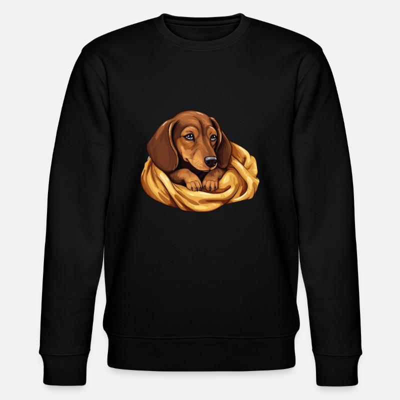 Teckel endormi Chien teckel - Sweat bio CHANGER Stanley/Stella Unisexe - noir
