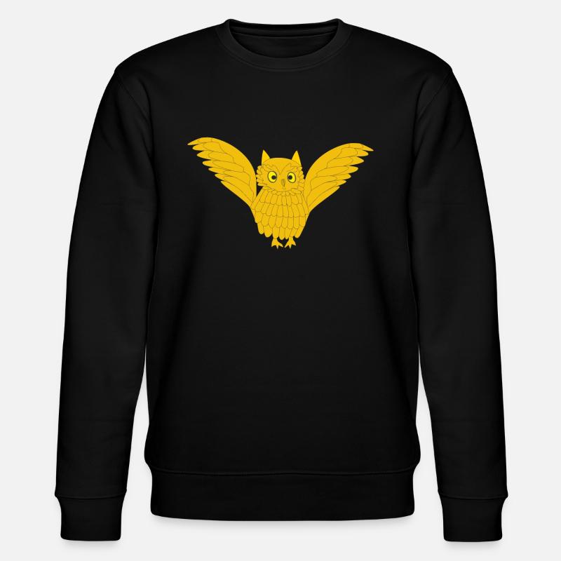 Goldene Eule - Stanley/Stella Unisex Bio-Sweatshirt CHANGER  - Schwarz