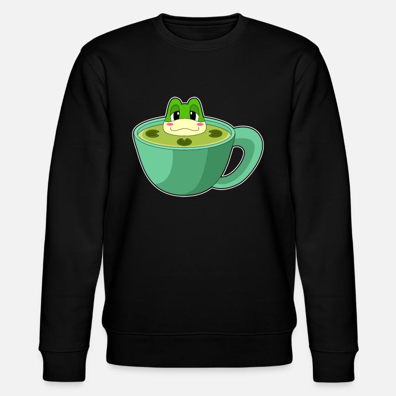 Grenouille étang tasse à café - Sweat bio CHANGER Stanley/Stella Unisexe - noir