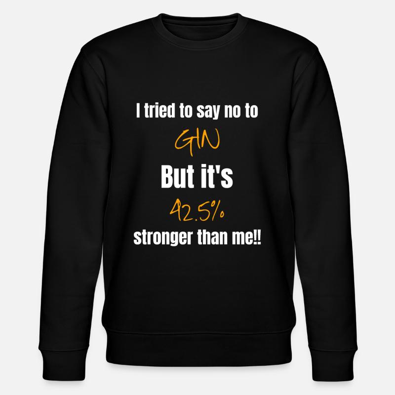 Gin Gin Gin - Stanley/Stella Unisex Bio-Sweatshirt CHANGER  - Schwarz