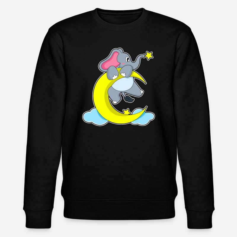 Éléphant sur les nuages - Sweat bio CHANGER Stanley/Stella Unisexe - noir