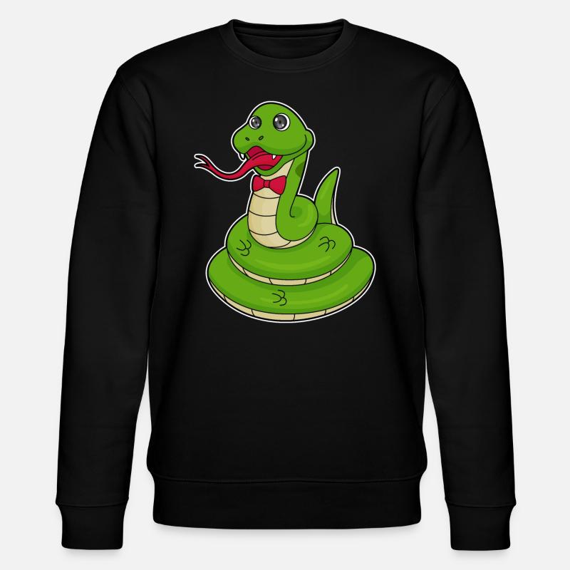 Snake with loop - Stanley/Stella CHANGER Unisex Organic Sweatshirt - black