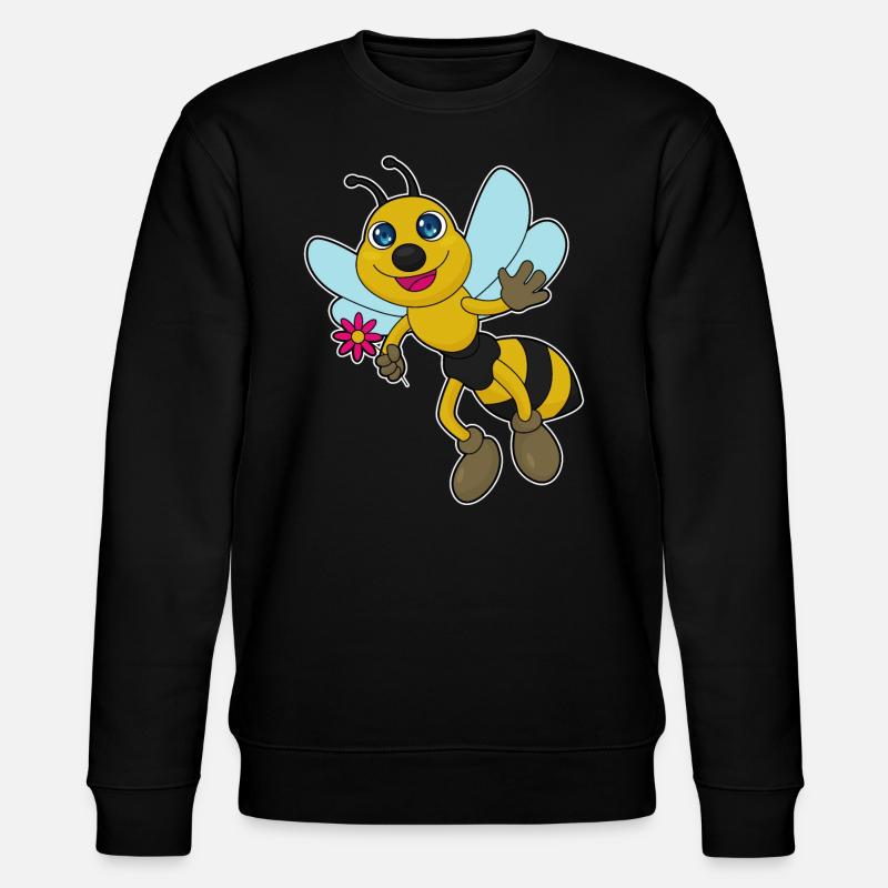 Abeille à fleur - Sweat bio CHANGER Stanley/Stella Unisexe - noir