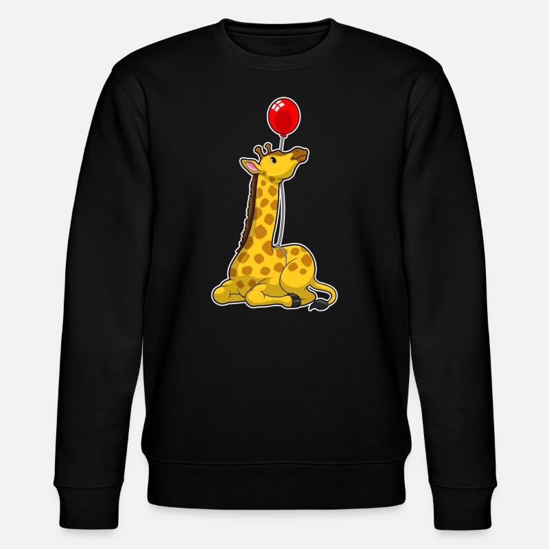 Girafe avec ballon - Sweat bio CHANGER Stanley/Stella Unisexe - noir
