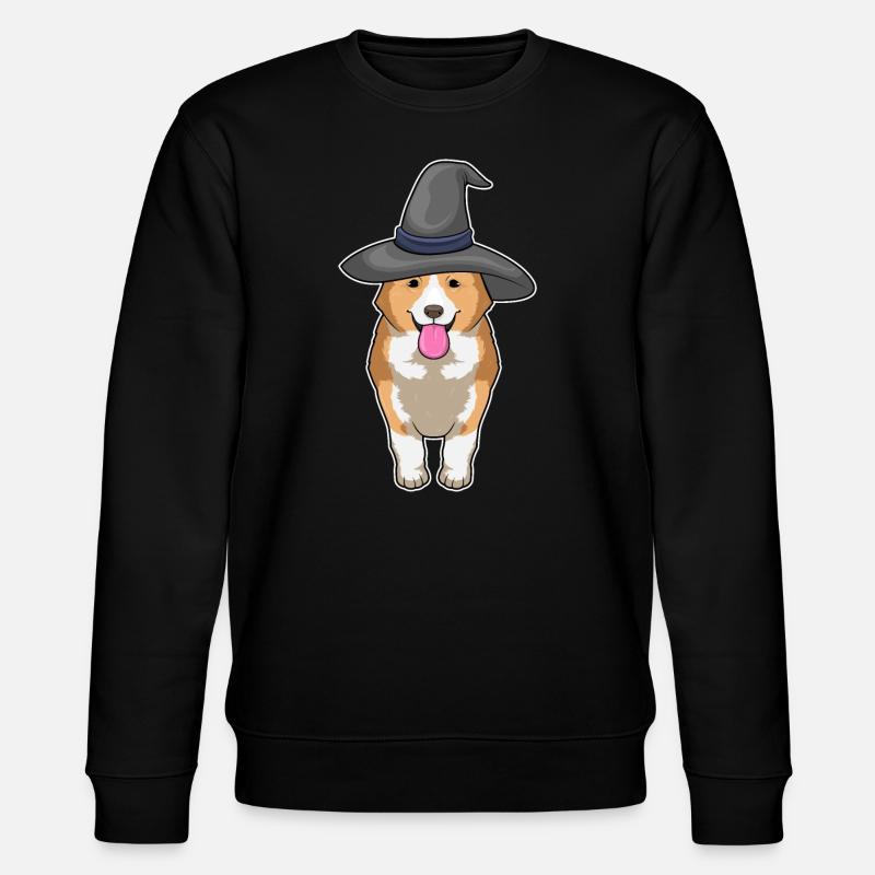 Corgi Hexe - Stanley/Stella Unisex Bio-Sweatshirt CHANGER  - Schwarz