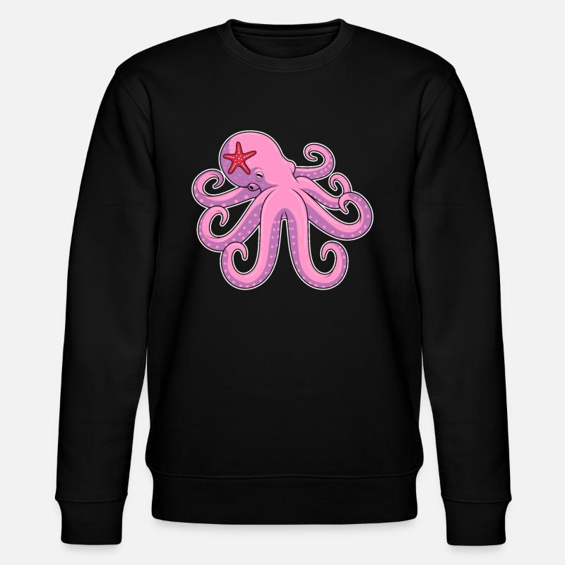 Octopus starfish - Stanley/Stella CHANGER Unisex Organic Sweatshirt - black