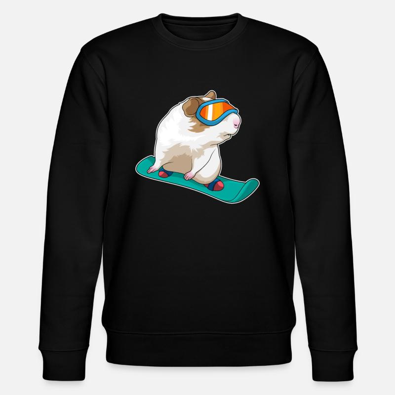 Guinea Pig Snowboarder Snowboard - Sweat bio CHANGER Stanley/Stella Unisexe - noir