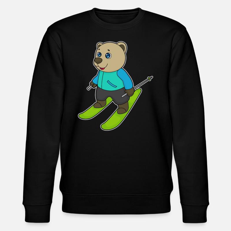 Bear Skier Skier Skier - Sweat bio CHANGER Stanley/Stella Unisexe - noir