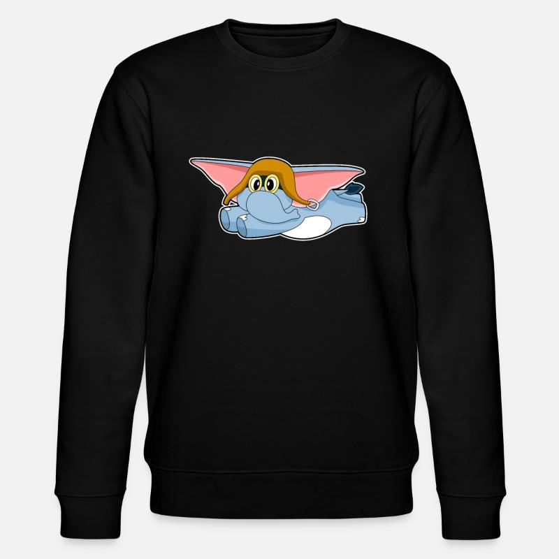 Casquette pilote d’éléphant - Sweat bio CHANGER Stanley/Stella Unisexe - noir