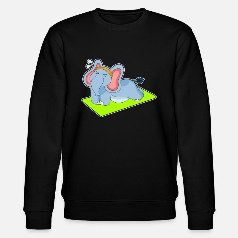 Pompes de fitness d’éléphant - Sweat bio CHANGER Stanley/Stella Unisexe - noir