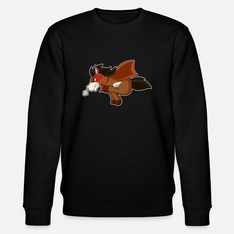 Pferd Held - Stanley/Stella Unisex Bio-Sweatshirt CHANGER  - Schwarz