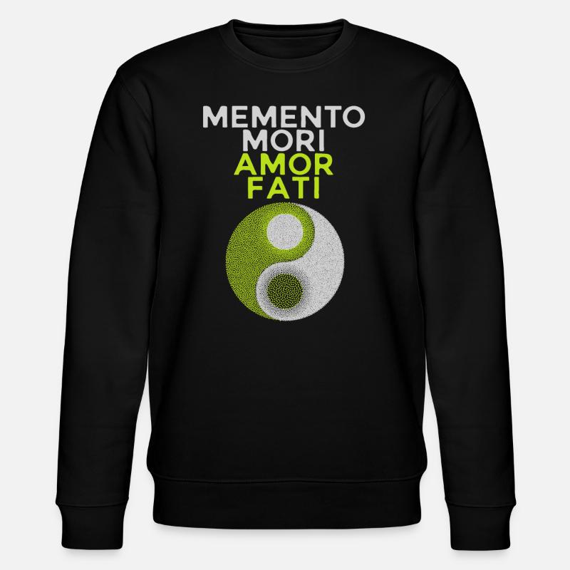 Dicton latin Memento-Mori, motivation - Sweat bio CHANGER Stanley/Stella Unisexe - noir