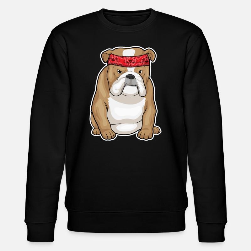 Bandana bouledogue - Sweat bio CHANGER Stanley/Stella Unisexe - noir