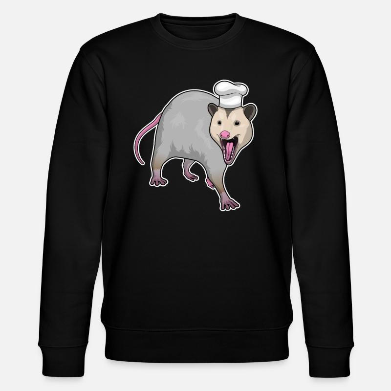 Marsupial Cook Chef's Hat - Stanley/Stella CHANGER Unisex Organic Sweatshirt - black