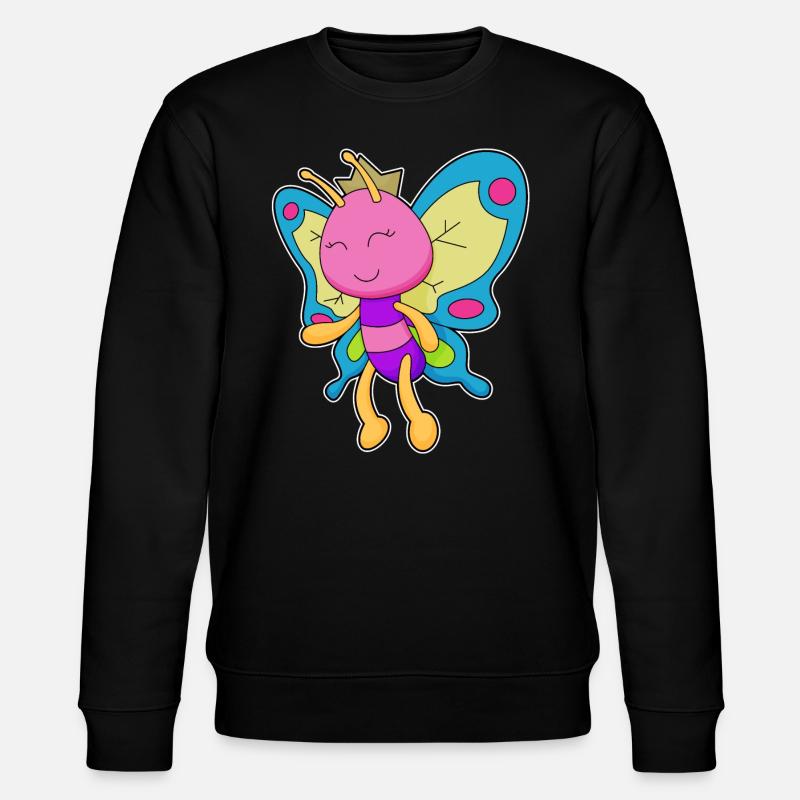 Couronne de reine papillon - Sweat bio CHANGER Stanley/Stella Unisexe - noir