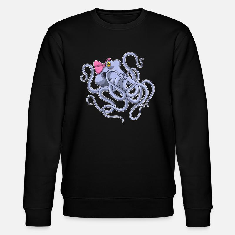 Octopus Loop - Stanley/Stella CHANGER Unisex Organic Sweatshirt - black