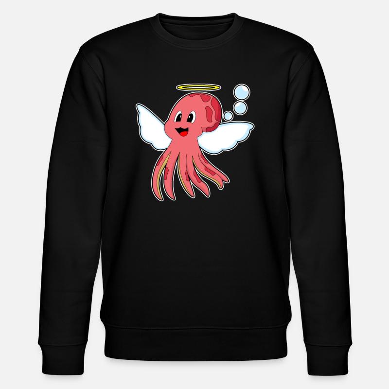 Ailes d’ange de pieuvre - Sweat bio CHANGER Stanley/Stella Unisexe - noir