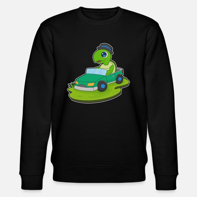 Schildkröte Auto - Stanley/Stella Unisex Bio-Sweatshirt CHANGER  - Schwarz