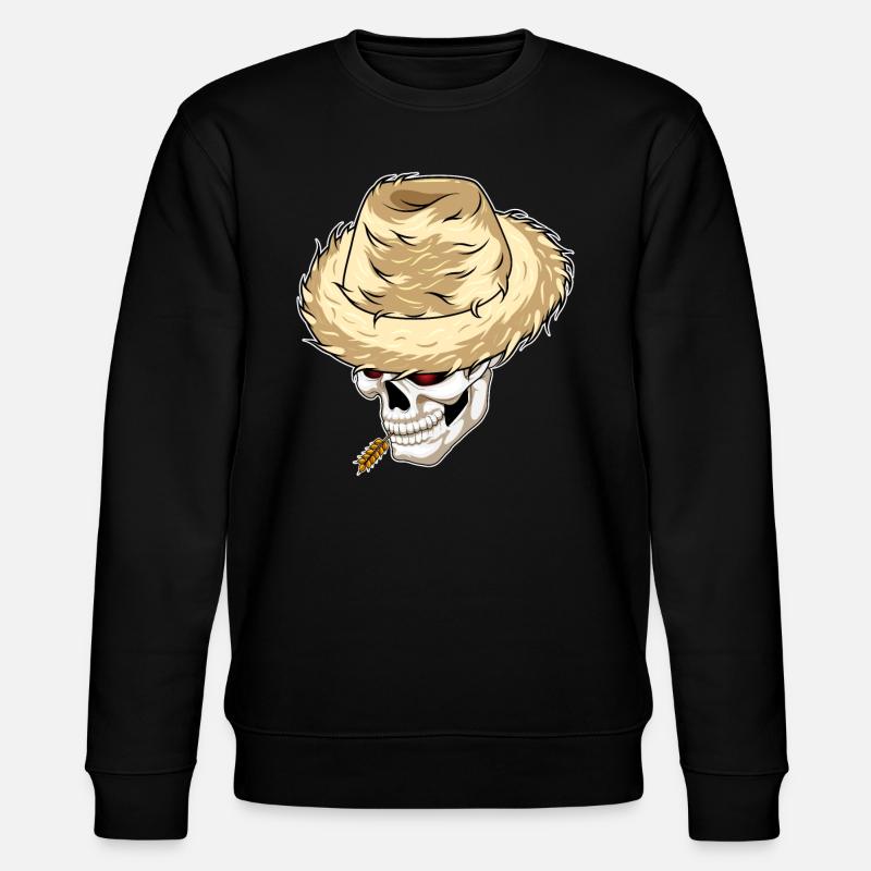 Skull Farmer Blé - Sweat bio CHANGER Stanley/Stella Unisexe - noir