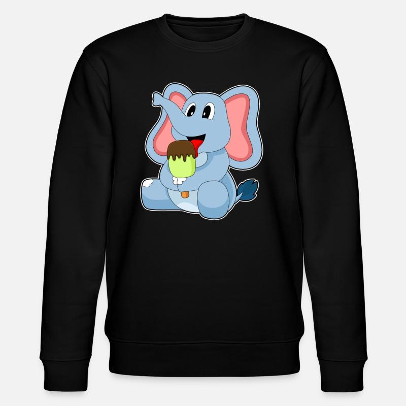 Popsicles d’éléphant - Sweat bio CHANGER Stanley/Stella Unisexe - noir