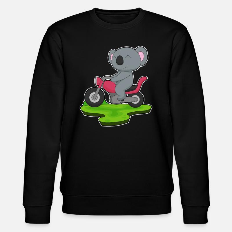 Koala Motorrad - Stanley/Stella Unisex Bio-Sweatshirt CHANGER  - Schwarz