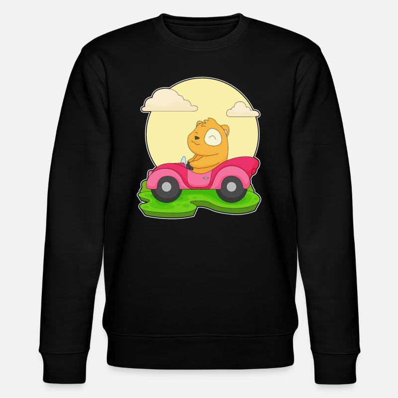 Hamster Auto - Stanley/Stella Unisex Bio-Sweatshirt CHANGER  - Schwarz