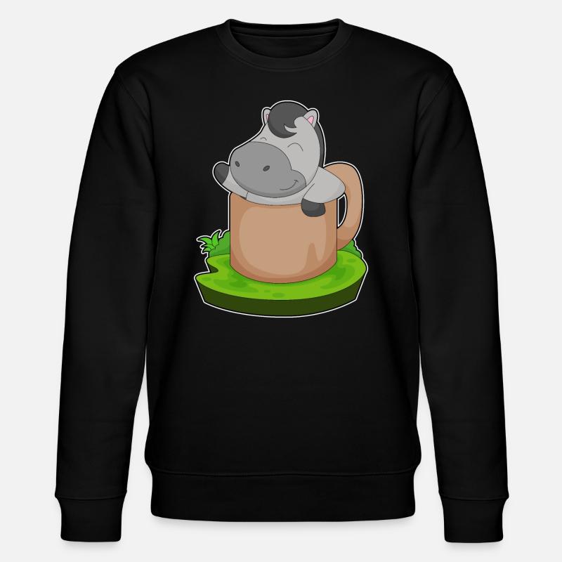Tasse à cheval - Sweat bio CHANGER Stanley/Stella Unisexe - noir