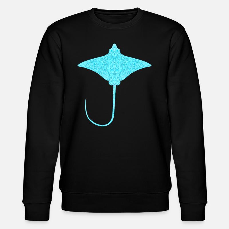 Ray – Flotteur élégant des mers - Sweat bio CHANGER Stanley/Stella Unisexe - noir