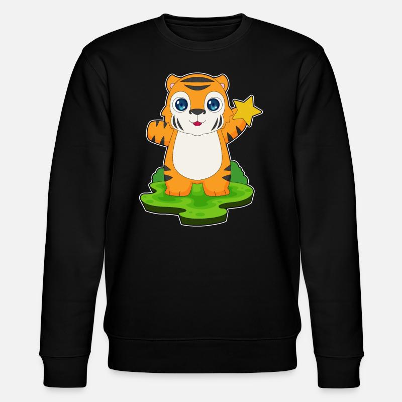 Tiger Star - Stanley/Stella CHANGER Unisex Organic Sweatshirt - black
