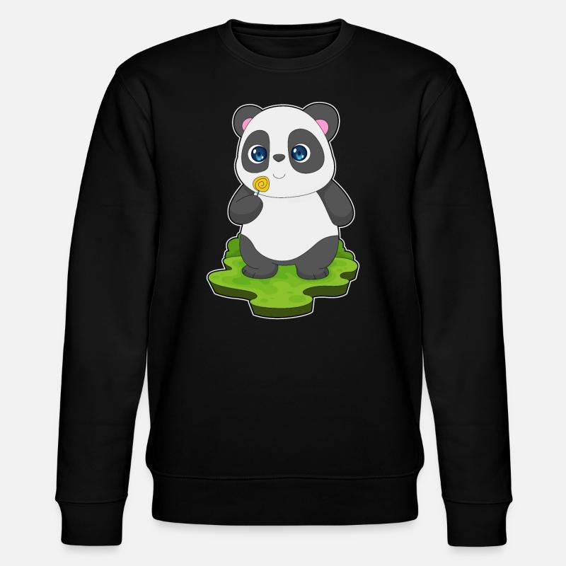 Sucette panda - Sweat bio CHANGER Stanley/Stella Unisexe - noir