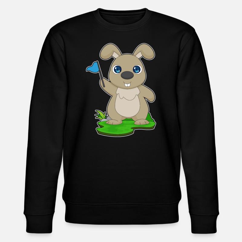 Rabbit Flag - Stanley/Stella CHANGER Unisex Organic Sweatshirt - black