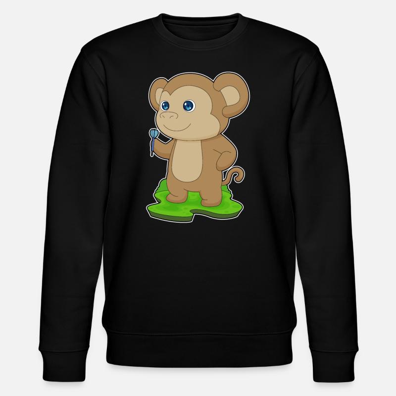 Monkey Dart Dart - Stanley/Stella CHANGER Unisex Organic Sweatshirt - black