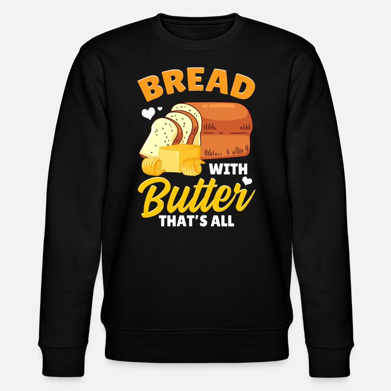 Brotbacken Brotbackautomat - Stanley/Stella Unisex Bio-Sweatshirt CHANGER  - Schwarz