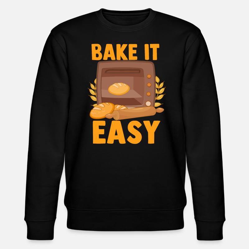 Brotbacken Brotbackautomat - Stanley/Stella Unisex Bio-Sweatshirt CHANGER  - Schwarz