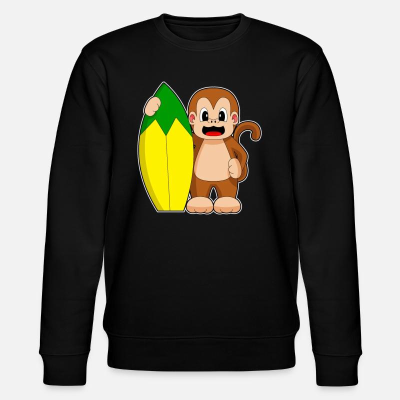 Monkey Banana Surf - Sweat bio CHANGER Stanley/Stella Unisexe - noir