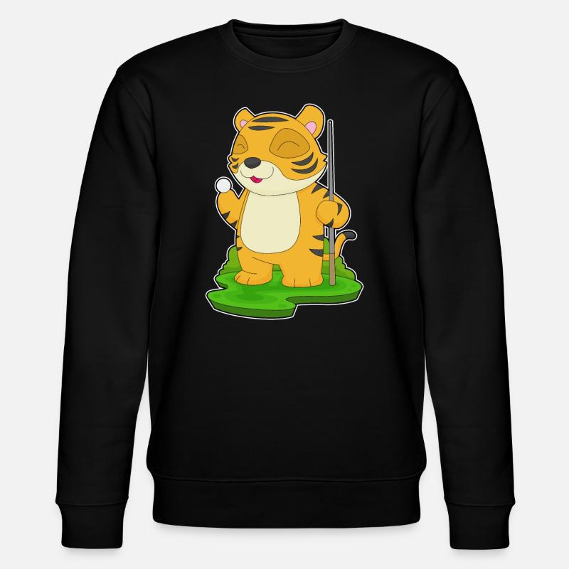Tiger Billiard Queue - Stanley/Stella Unisex Bio-Sweatshirt CHANGER  - Schwarz