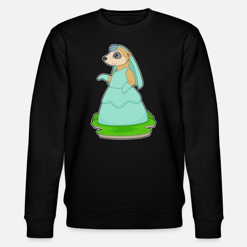 Suricate Voile de mariée Mariage - Sweat bio CHANGER Stanley/Stella Unisexe - noir