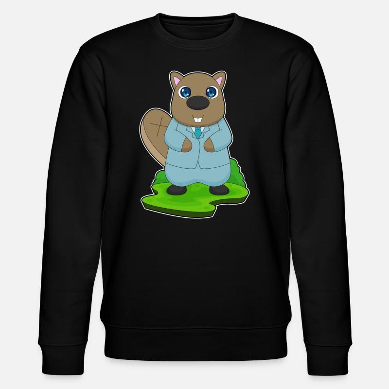 Beaver Groom Costume Mariage - Sweat bio CHANGER Stanley/Stella Unisexe - noir