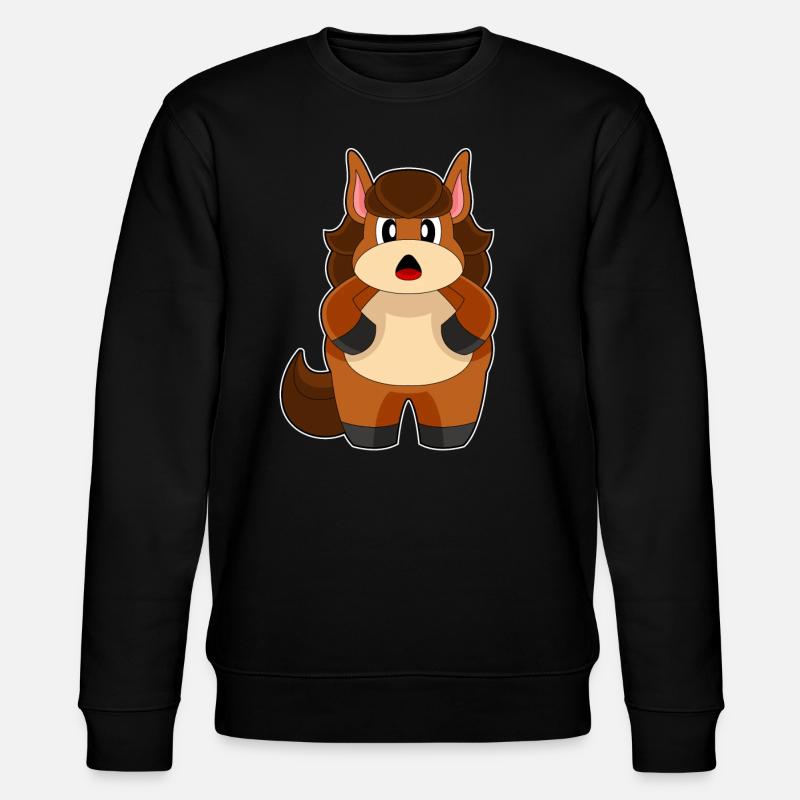Pferd Dick - Stanley/Stella Unisex Bio-Sweatshirt CHANGER - Schwarz