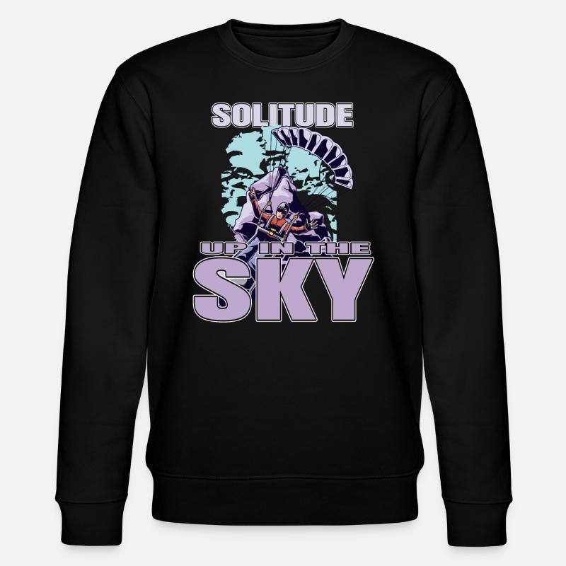 Solitude dans le ciel – Parapente - Sweat bio CHANGER Stanley/Stella Unisexe - noir