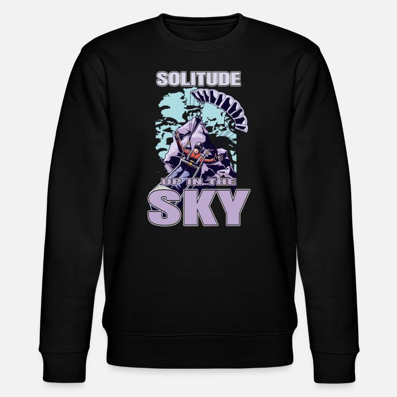 Solitude dans le ciel – Parapente - Sweat bio CHANGER Stanley/Stella Unisexe - noir