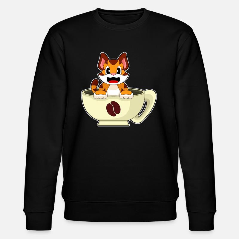 Tiger Coffee Mug - Stanley/Stella CHANGER Unisex Organic Sweatshirt - black