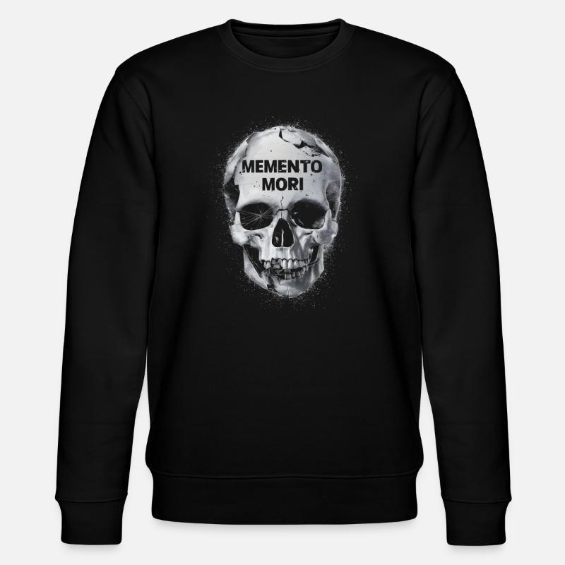 Memento mori Schädel - Stanley/Stella Unisex Bio-Sweatshirt CHANGER  - Schwarz