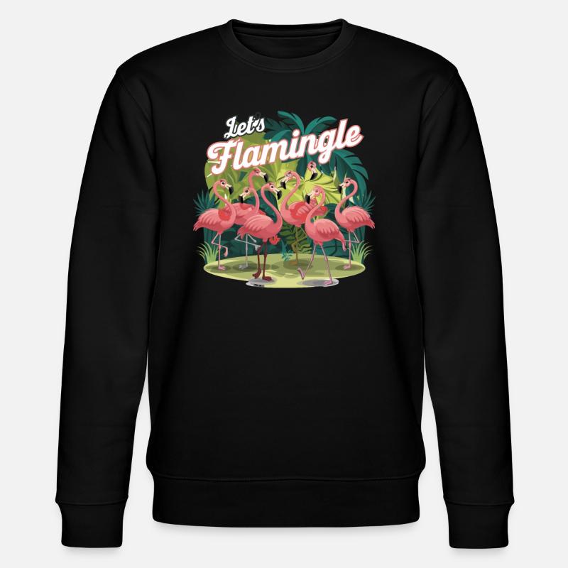 Let's Flamingo - Stanley/Stella Unisex Bio-Sweatshirt CHANGER  - Schwarz