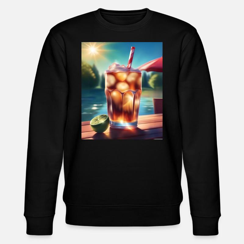 Kaltes Cola-Getränk - Stanley/Stella Unisex Bio-Sweatshirt CHANGER  - Schwarz