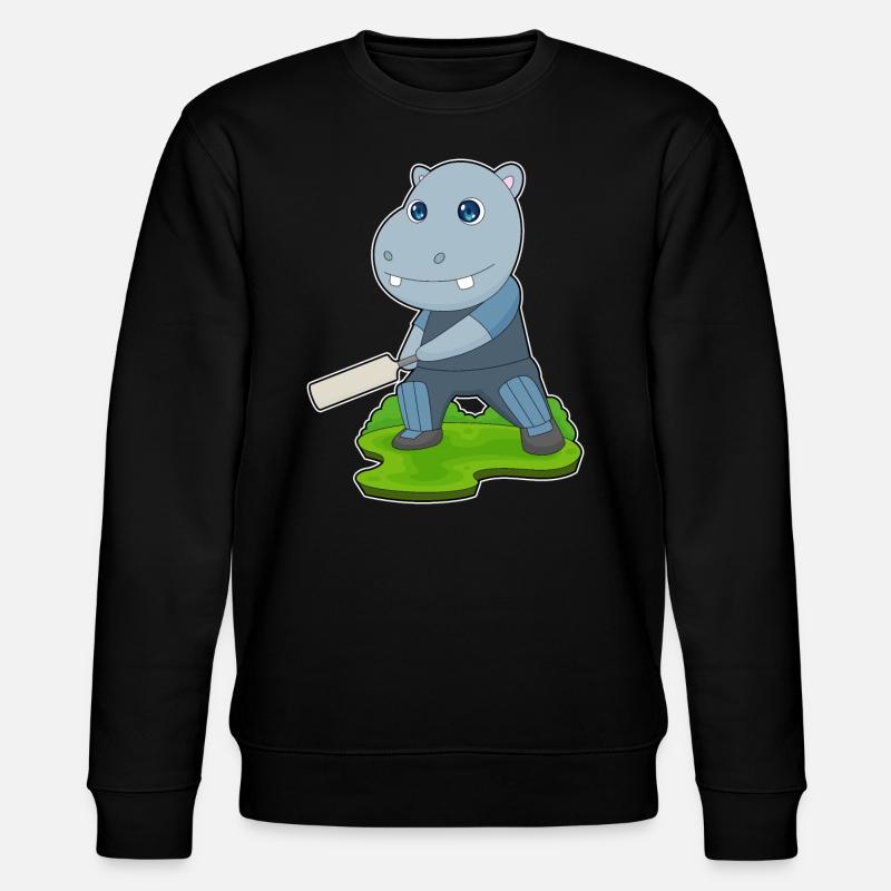 Hippopotame Cricket Battes de cricket - Sweat bio CHANGER Stanley/Stella Unisexe - noir