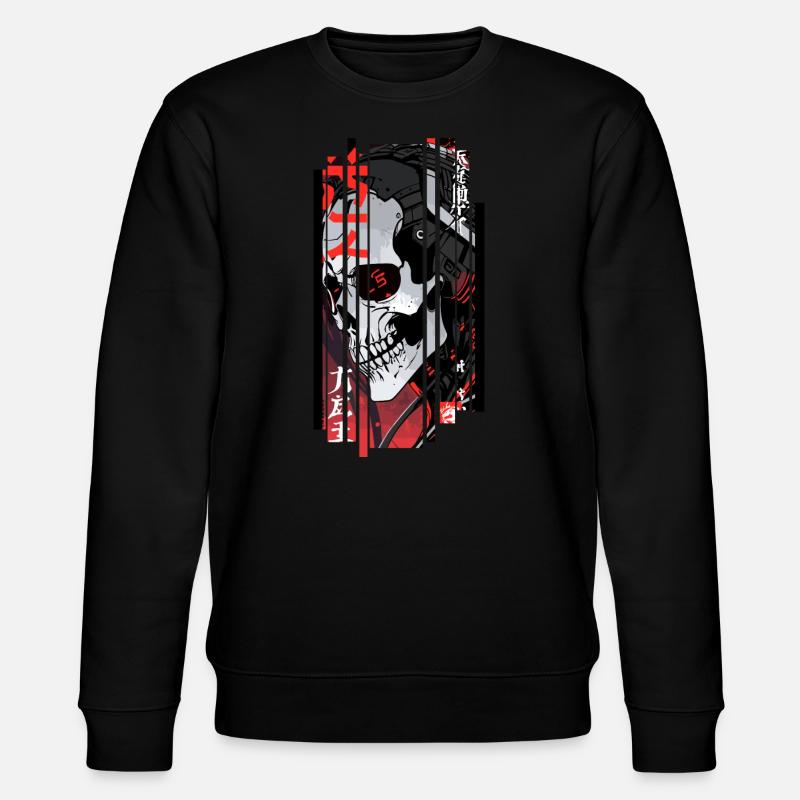 Cyborg crane noir kanji - Sweat bio CHANGER Stanley/Stella Unisexe - noir
