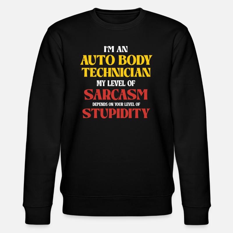 Auto Body Technician Sarkasmus Spruch - Stanley/Stella Unisex Bio-Sweatshirt CHANGER  - Schwarz