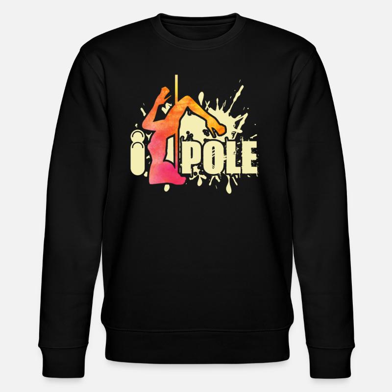 Funny Pole Dancer - Stanley/Stella CHANGER Unisex Organic Sweatshirt - black