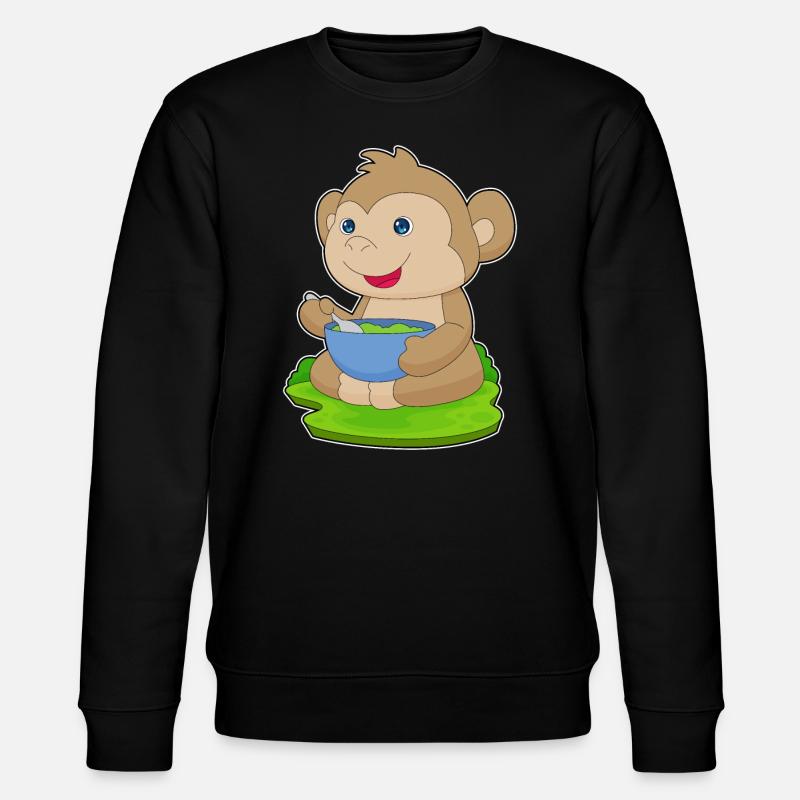 Monkey Bowl Nourriture - Sweat bio CHANGER Stanley/Stella Unisexe - noir